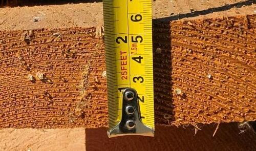 Stack of Rough Sawn Softwood Lumber, 2"x 10" x 12', Qty ~60 - 3