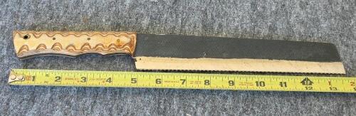 Handmade High-Carbon Steel Knife Set, Chef, Bread, & Slicer, Custom Multi-Laminate Handles - 7