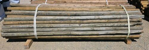 3" x 10' Pressure-Treated Round Fence Posts, 100 Qty