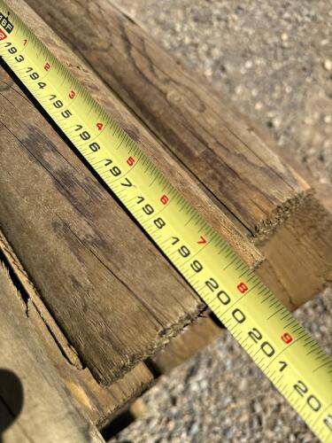 Treated Half Round Wood Fence Posts, Approx 4" x 16' - 4