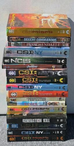 Large DVD Collection: CSI, NCIS, Firefly Complete Series, Movies, Box Sets, 53+ Titles - 2
