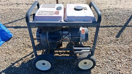 ETQ Portable Diesel Generator 7250W Max 6000W Run, 4 AC Outlets, Hour Meter, Wheels