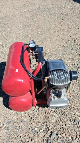 Campbell Hausfeld DC04000 1.8 HP 4-Gallon Twin Tank Air Compressor, 125 PSI, 3.7 CFM @ 90 PSI - 2