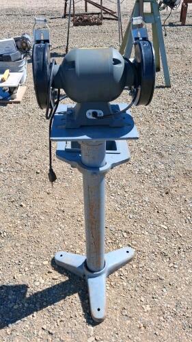 Cummins 6349 6" Bench Grinder, 1/2 HP, 3450 RPM, with Pedestal Stand - 3