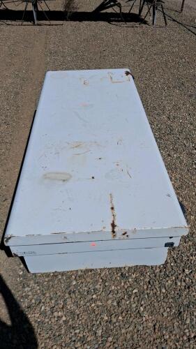 Delta Steel Jobsite Tool Box, Approx. 60"x24"x28", Lockable, Heavy Duty Storage Chest - 3