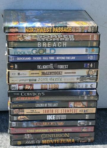 Large Mixed DVD Movie Lot ~44 Titles, Harry Potter, War, John Wayne Classics, Box Sets - 3