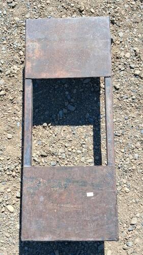 Manual Trailer Dolly with 2" Hitch Ball & Heavy-Duty Steel Cart, 30"x14" Platform, Pneumatic Tires - 5