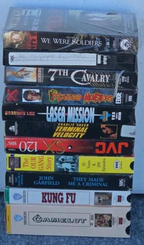 Large VHS Tape Lot (~70) Mixed Home Recordings & Commercial Movies, RCA Kodak T-120, VCR Cleaner - 5