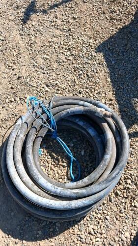 Heavy Duty Fuel Hose with Nozzle, 1 in ID, Heavy Duty Rubber - 2