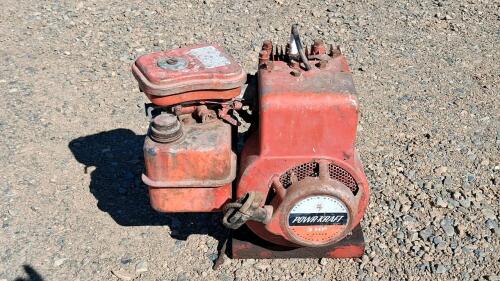Powr-Kraft 3 HP Tecumseh H30 Horizontal Shaft Engine with Pulley and Fuel Tank