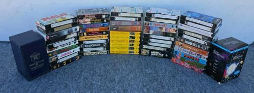 Large Vintage Mixed VHS Tape Lot - WWII, Sci-Fi, National Geographic, Classic Films, Animation