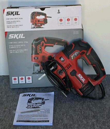 SKIL JS314001 6 Amp Corded Electric Orbital Jigsaw with Halo Light