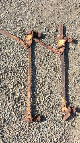Military Vehicle Steel Recovery Ramps, Pair, Mounting Brackets, Pry Tool, Post Hole Digger - 2