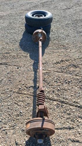 5-Lug Trailer Axle Drum Brakes w/ DEAN Galaxie GT 185/80R13 Tires, Leaf Spring Mounts - 3