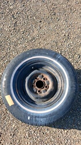 5-Lug Trailer Axle Drum Brakes w/ DEAN Galaxie GT 185/80R13 Tires, Leaf Spring Mounts - 4