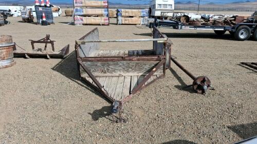 Single-Axle Utility Trailer, Approx. 8x5 ft Bed, 3,500 lb Axle, Steel Frame