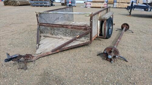 Single-Axle Utility Trailer, Approx. 8x5 ft Bed, 3,500 lb Axle, Steel Frame - 3