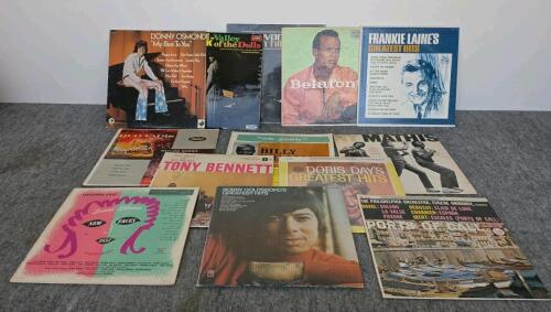 Vintage 12" LP Vinyl Record Lot &ndash; Columbia, Capitol, RCA &ndash; Pop, Broadway, Soundtracks, 1950s&ndash;1970s