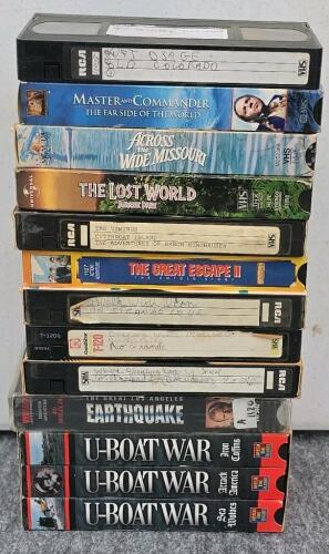 Large VHS Collection: 80 Commercial Movies & Custom Recordings, Wide Genre Variety - 4