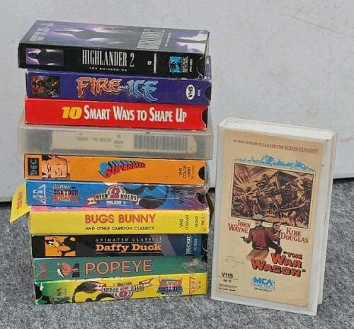 Large VHS Collection: 80 Commercial Movies & Custom Recordings, Wide Genre Variety - 19