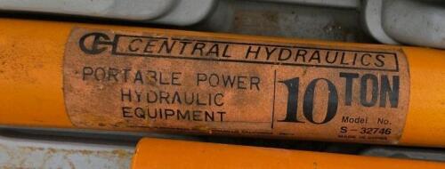 Central Hydraulics 10 Ton Porta Power Kit S-32746 with Attachments and Carry Case - 4