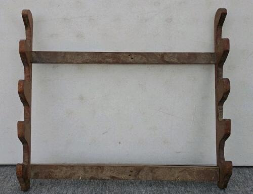 2 Wooden Gun Racks & 2 Media Storage Racks - 3