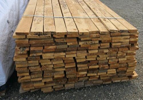 220 pcs 1x4x16 ft Rough Sawn Lumber, Wrapped Bundles, Pine/Fir