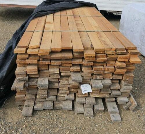 Rough Sawn 1x4 Lumber Boards, ~220 Pieces, 10 ft Lengths