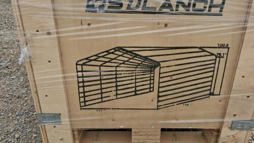 12' x 20' High-End Metal Carport, Galvanized Steel Frame, New in Crate - 4