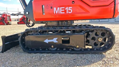 ME15 Mini Excavator, GASOLINE, 420cc, 3,300 lbs. Operating Weight, Canopy, 15.7" Bucket, Mechanical Thumb - 12