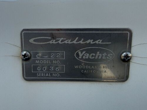 1976 Catalina 22' Sailboat w/ Yamaha 4HP Four-Stroke Outboard & Trailer - 12