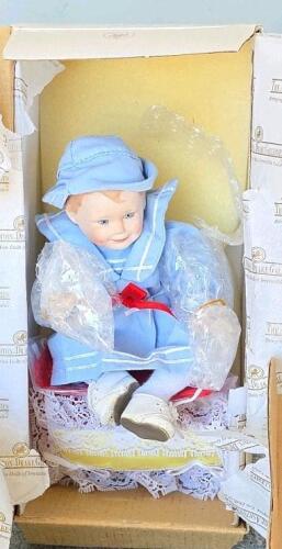 Ashton-Drake Porcelain Baby Dolls Lot - Matthew, Michael, Original Boxes, Outfits, 9 Dolls - 6