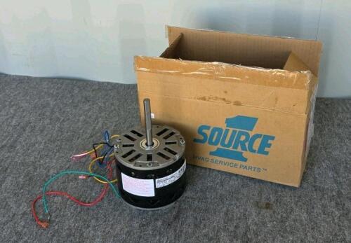 Genteq F48K74A48 1/3 HP 240V Blower Motor, 12" Cast Iron Sewer Cleanout with Lid, 4 Chimney Sweep Cleanout Rods - 6