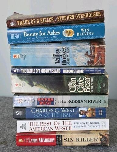 Assorted Lot of 30+ Books: Westerns, Military History, Cookbooks, Notable Authors, Hardcovers & Paperbacks - 4