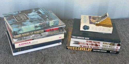 Mixed Military History WWII, WWI, U.S. Marines, Cavalry, Classics 21 Book Lot: Hardcover & Paperback