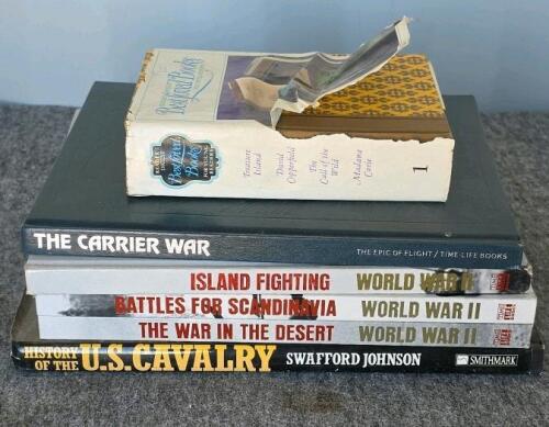Mixed Military History WWII, WWI, U.S. Marines, Cavalry, Classics 21 Book Lot: Hardcover & Paperback - 3