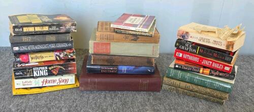Vintage & Modern Book Lot: Bobbsey Twins, King, Grafton, Wallace, Hardcover & Paperback Mix