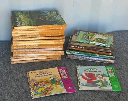 Encyclopedia of the Animal World 15-Volume Set with Additional Children's and Nature Books