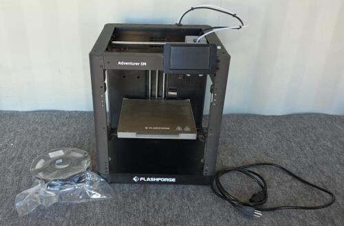 Flashforge Adventurer 5M 3D Printer, 8.7"&sup3; Build Volume, 600 mm/s Speed, 4.3" Touchscreen