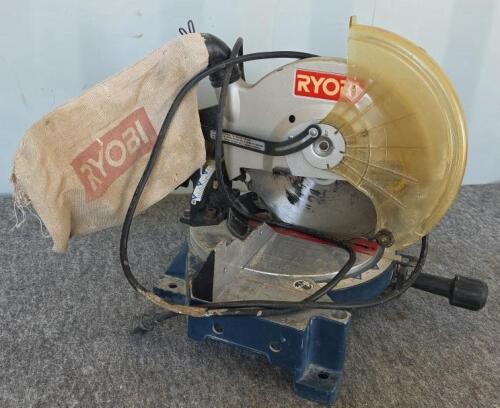 Ryobi 10" Compound Miter Saw, 15A Motor, AvantiPRO 60T Blade, Dust Bag, Extra Blade - 2