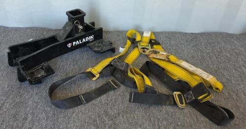 Paladin Bradco Skid Steer 2" Receiver Hitch Plate & Guardian Fall Protection Harness w/ Lanyard