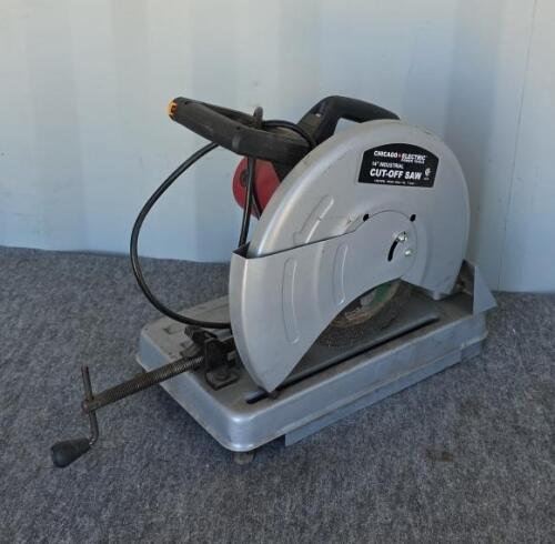 Chicago Electric 14" Industrial Table Cut-Off Saw, 15A, 3,800 RPM, Metal Chop Saw