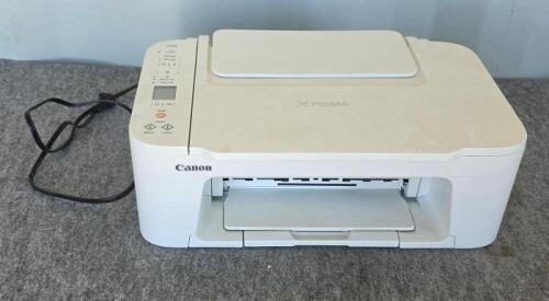 Canon PIXMA TS3722 Wireless All-in-One Inkjet Printer Scanner Copier, White