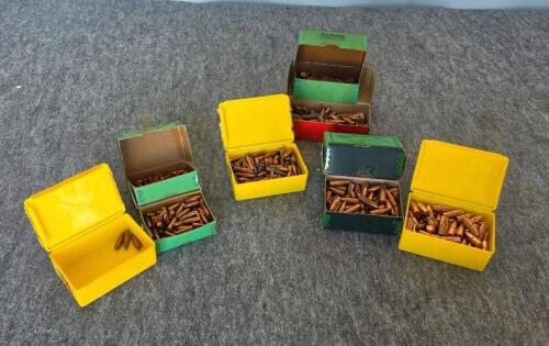 Hornady, Sierra Rifle Bullets&mdash;.30 Cal .308 150/165gr, 6mm .243 70/75gr, HPBT/SP&mdash;Vintage Boxes