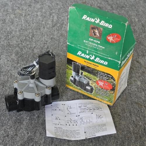 Orbit 57623 3/4" Anti-Siphon & Rain Bird CP075 3/4" In-Line Irrigation Control Valves Bundle - 5