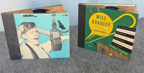 Johnnie Ray Columbia C-288 78 RPM Album Set + 1940s Decca/CBS Louis Jordan, Bing Crosby Books - 2
