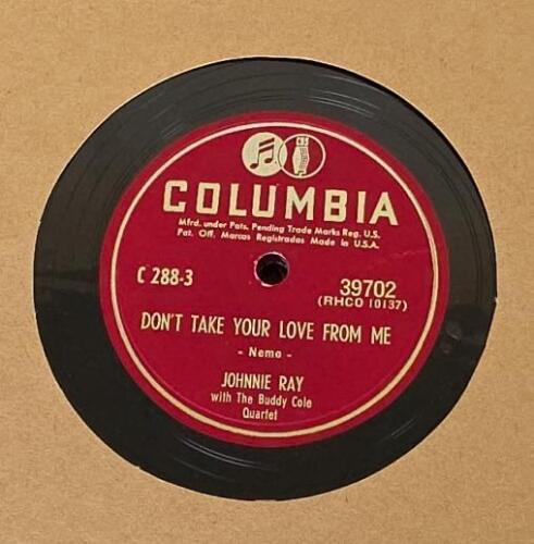 Johnnie Ray Columbia C-288 78 RPM Album Set + 1940s Decca/CBS Louis Jordan, Bing Crosby Books - 10