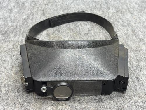 Illuminated Headband Magnifier, Dual LED, Adjustable Strap, Flip-Down Lens, Hands-Free Tool