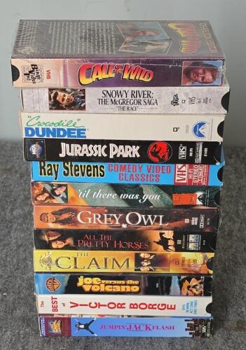 Large Lot of 65 Mixed VHS Tapes &ndash; Family, Comedy, Western, War, Classic Movies & Documentaries - 4