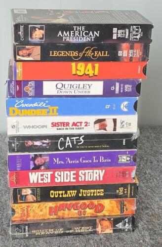 Large Lot of 65 Mixed VHS Tapes &ndash; Family, Comedy, Western, War, Classic Movies & Documentaries - 6